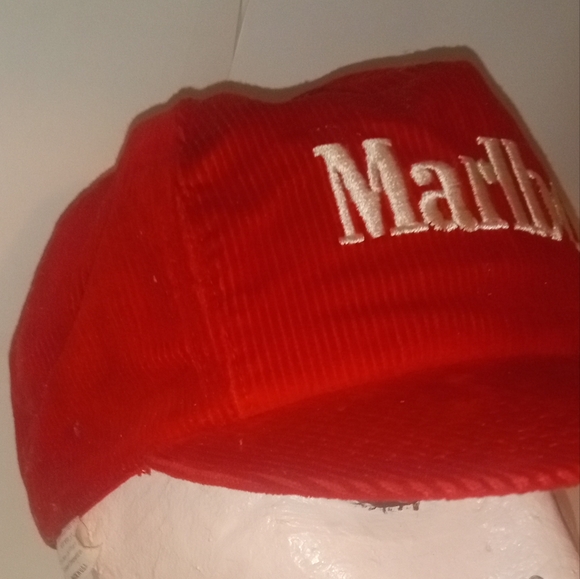 Vintage Corduroy Marlboro Brand Hat. With A bonus gift I drew of Mickey mouse. - Picture 4 of 7